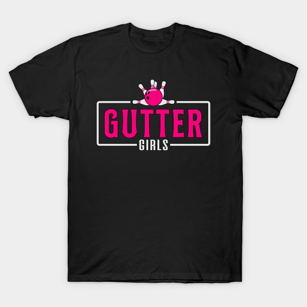 Gutter Girls Ladies Bowling Team T-Shirt by T-Shirt.CONCEPTS